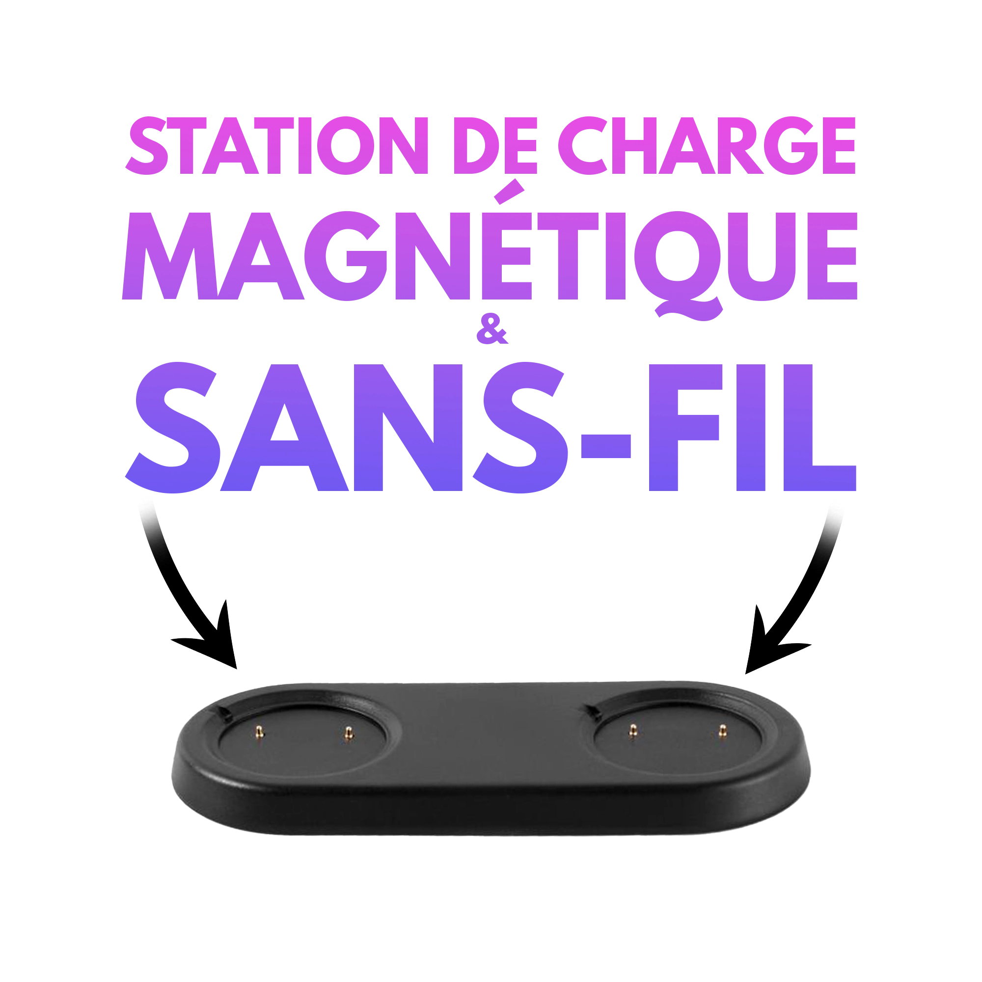 Mini Enceinte Bluetooth duo Avec Station de charge Magnétique Jedee's